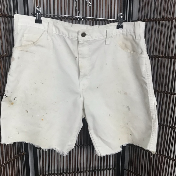 Distressed Destroyed Dickies Shorts 36 Cutoffs - Picture 1 of 7